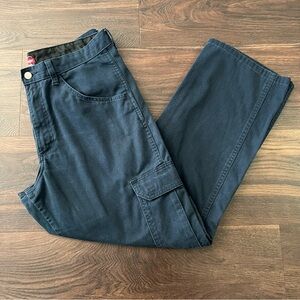 Wrangler Men's Navy Blue Cargo Work Pants 34x30
